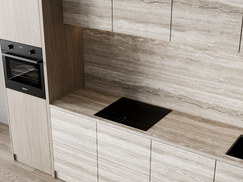 Kitchen set 048 3D Model