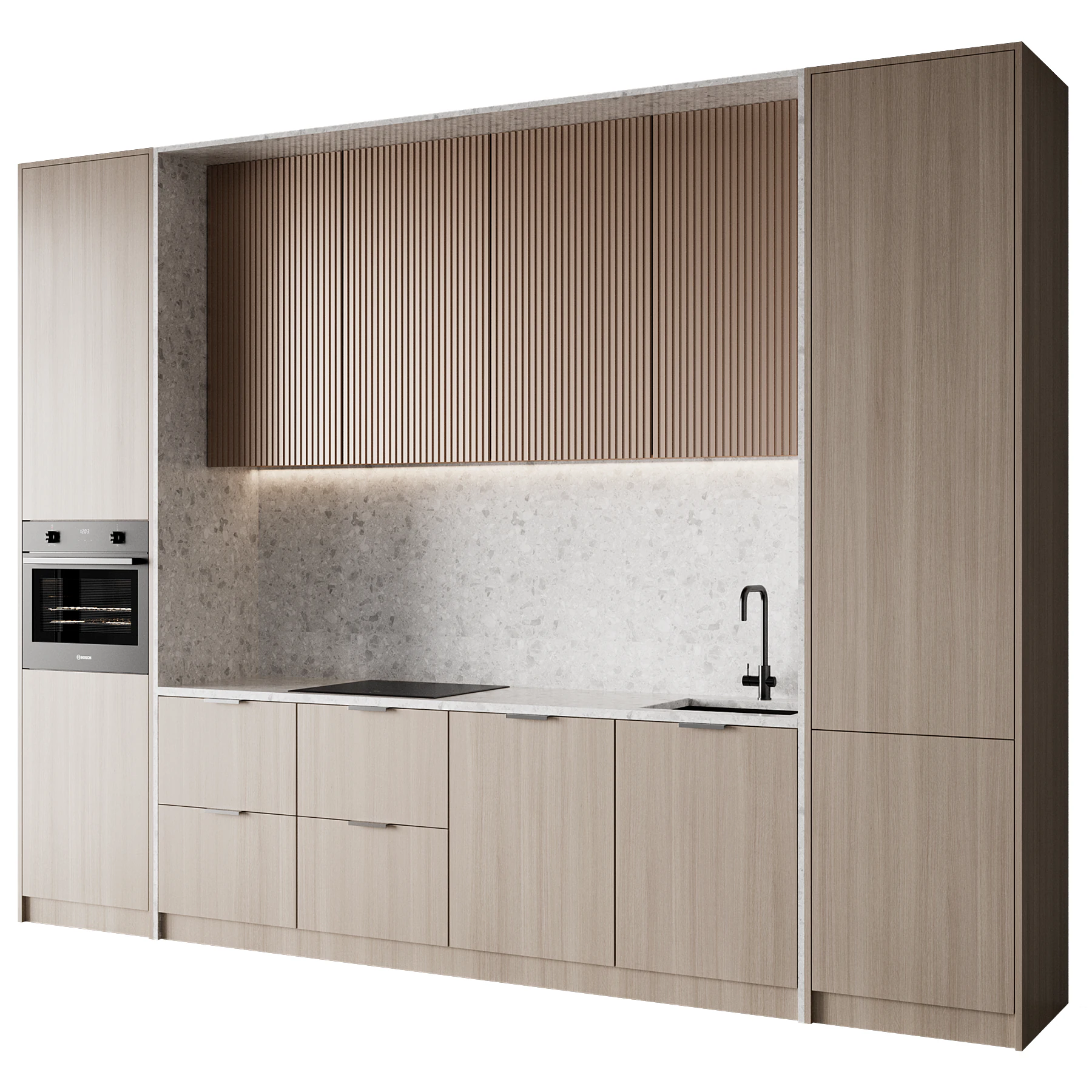 Kitchen set 49 3D Model .c4d .max .obj .3ds .fbx .stl .blend 