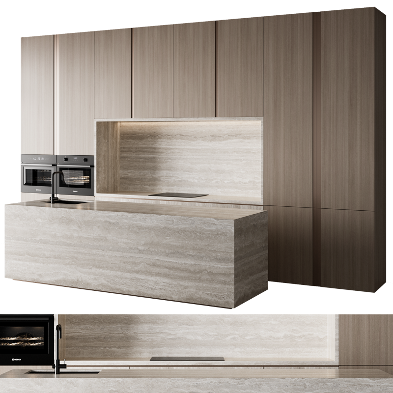 Kitchen set 51 Modello 3D .c4d .max .obj .3ds .fbx .stl .blend 