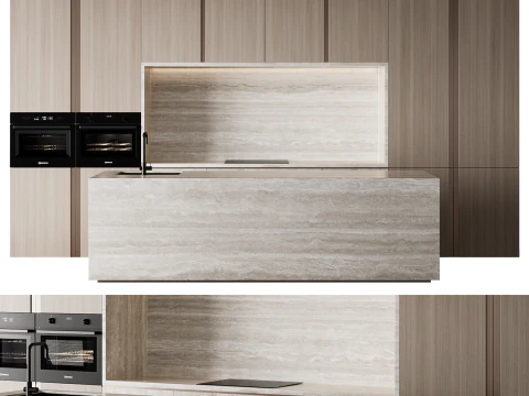 주방 세트 51 3D 모델