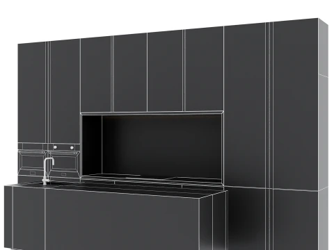 주방 세트 51 3D 모델