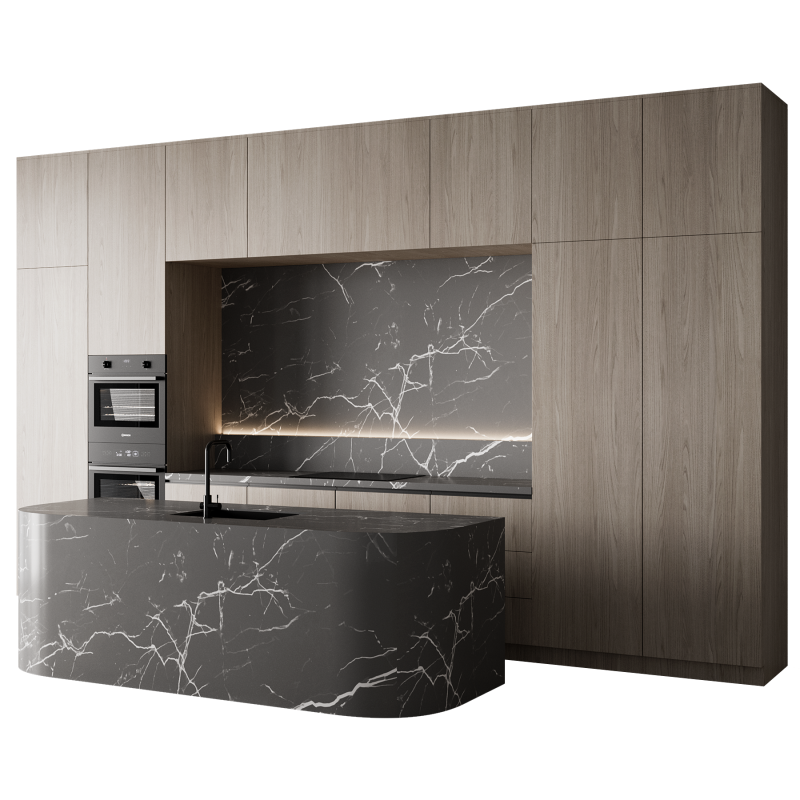 Kitchen set 053 3D Modell .c4d .max .obj .3ds .fbx .stl .blend