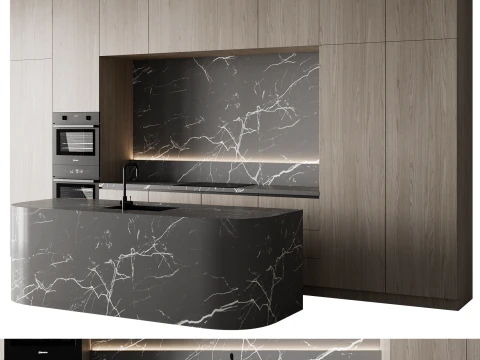 रसोई सेट 053 3D मॉडल