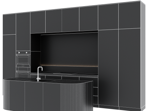 Kitchen set 053 3D Modell