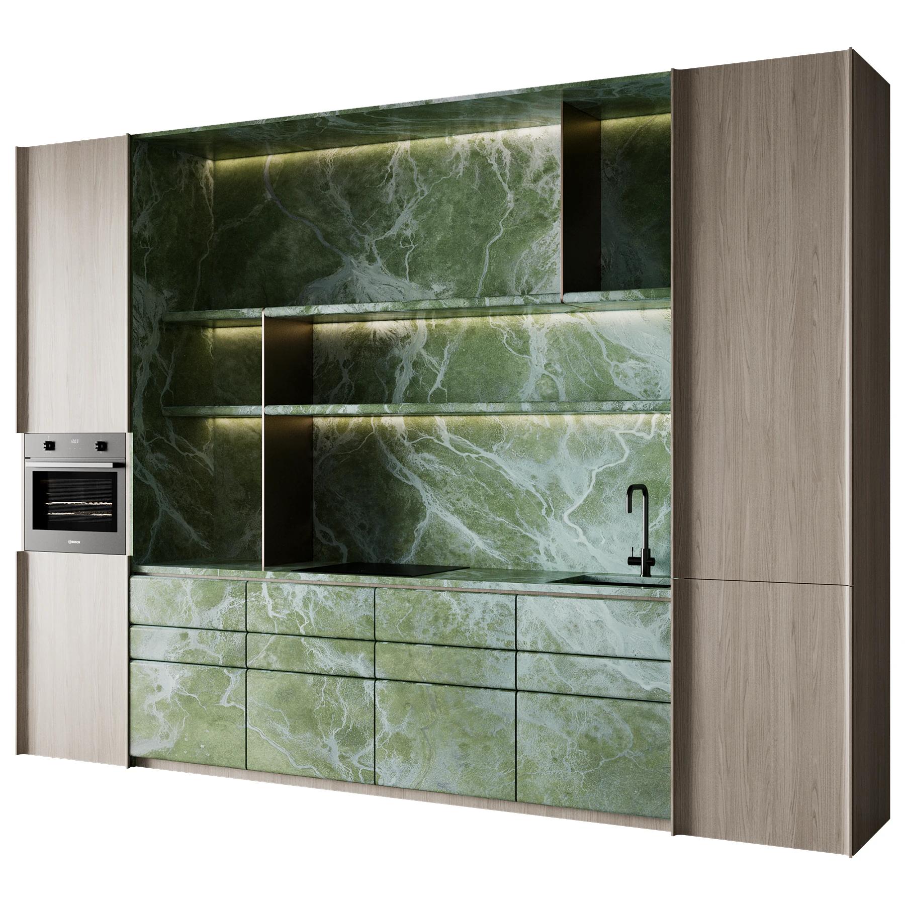 Ensemble de cuisine 54 Modèle 3D .c4d .max .obj .3ds .fbx .stl .blend 