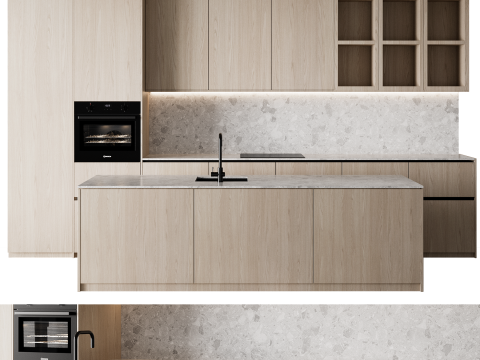 Kitchen set 55 3D Модель