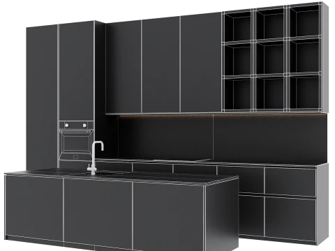 Set da cucina 55 Modello 3D