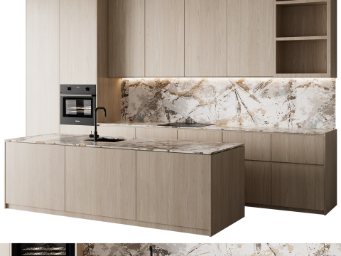 Kitchen set 56 3D Model
