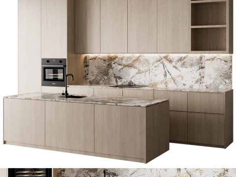 Kitchen set 56 3D Model