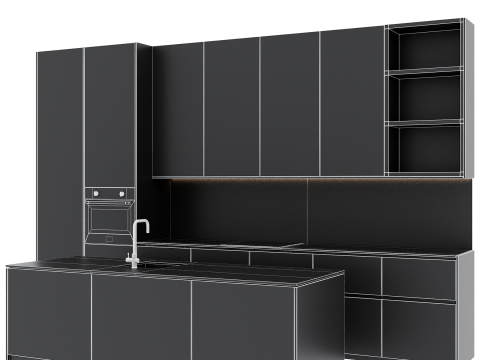 Kitchen set 56 3D Model