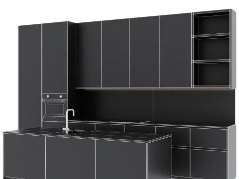 Kitchen set 56 3D Model