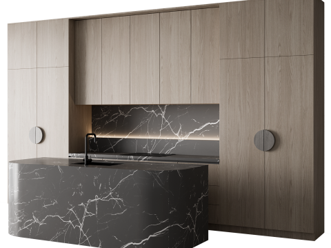 Kitchen set 057 3D 모델