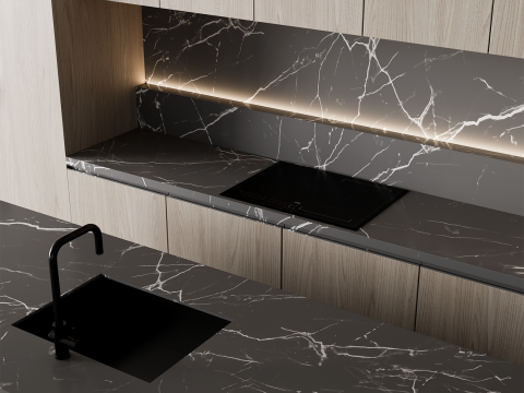 Kitchen set 057 3D Model