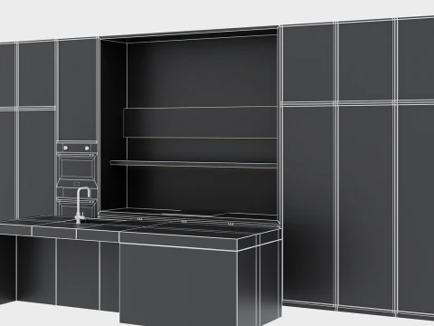 Kitchen set 58 3D Model
