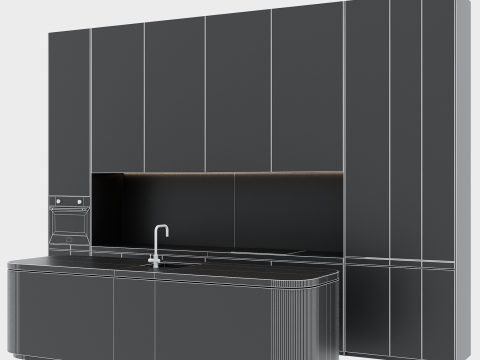 Kitchen set 61 Modelo 3D