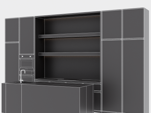 Kitchen set 63 Model 3D