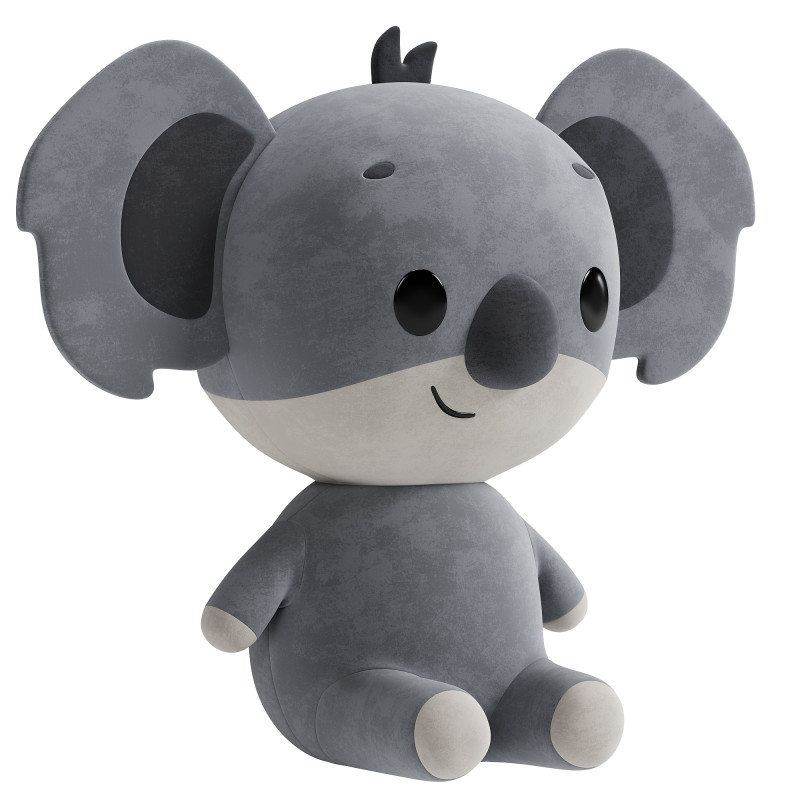 Big Ear Mouse Plush Toy 3Dモデル .c4d .max .obj .3ds .fbx .stl .blend
