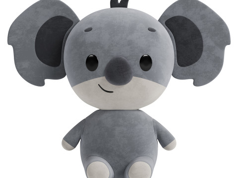 Big Ear Mouse Plush Toy 3Dモデル