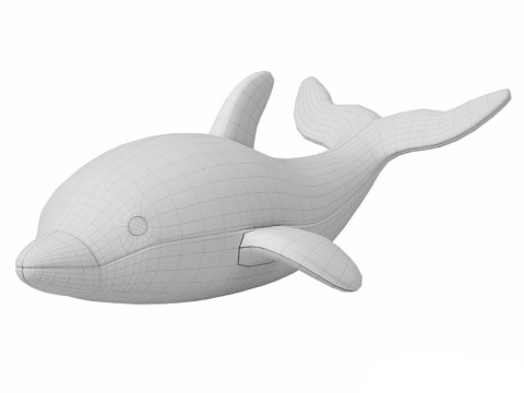 Dolphin Plush Toys 3D Model