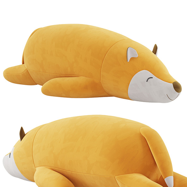 Fox sleeping toy 3D 모델 .c4d .max .obj .3ds .fbx .stl .blend