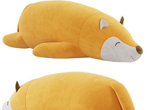 Fox sleeping toy 3D 모델