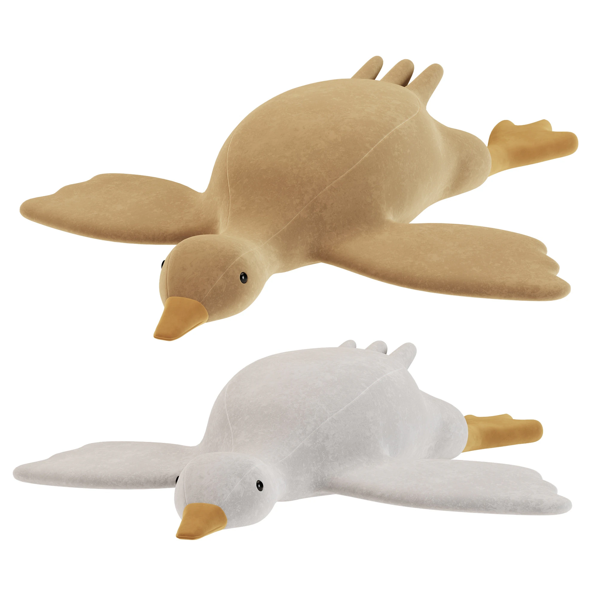 Goose Stuffed Toys 3D Model .c4d .max .obj .3ds .fbx .stl .blend 