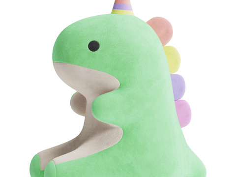 Lovely Candy Dinosaur Plush Toy 3D मॉडल