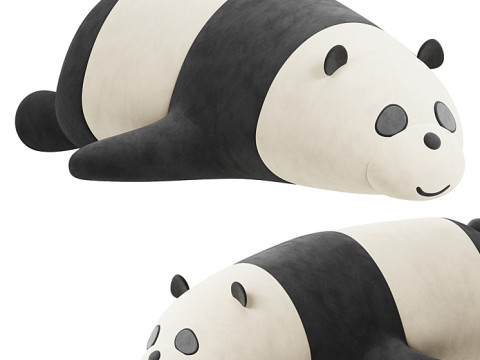 Panda Plush Toy 3D Model