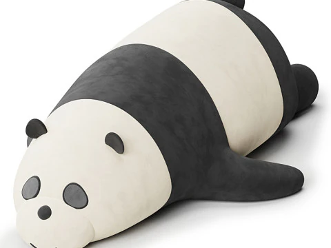 Panda Plush Toy 3D Model