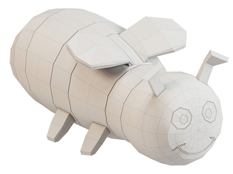 Plush bee toys 3Dモデル