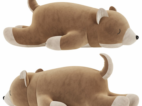 Shiba Dog Slepping Toy 3D 모델