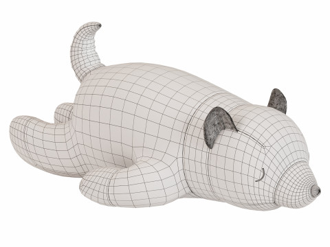 Shiba Dog Slepping Toy 3Dモデル