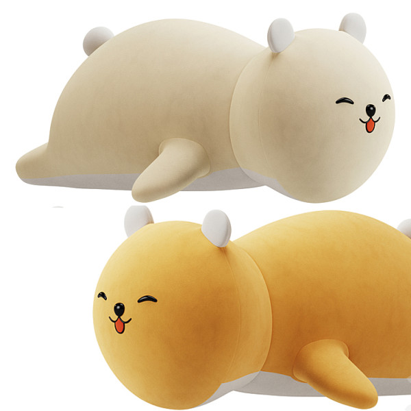 Shiba Plush Toy Model 3D .c4d .max .obj .3ds .fbx .stl .blend
