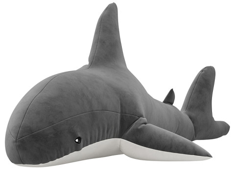 Sleeping Shark Plush Toy 3D Modell
