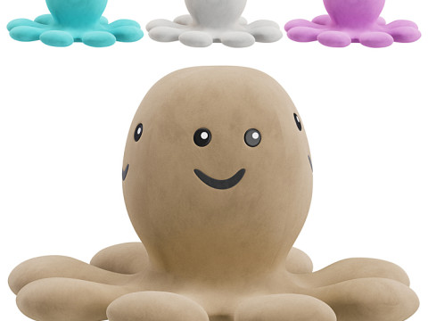 Smile Plush Toy 3D 모델