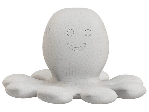 Smile Plush Toy 3D Model