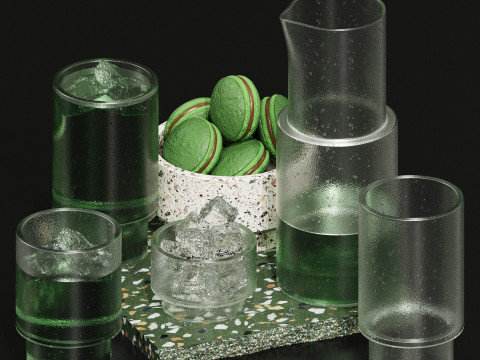 Decorative set 017 3D 모델