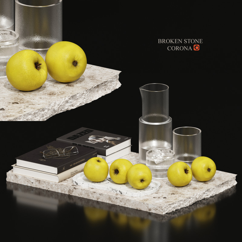 Decorative set-016 3D Model .c4d .max .obj .3ds .fbx .stl .blend