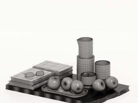 Decorative set-016 3D Модель