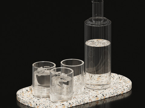 Glass decore set Model 3D