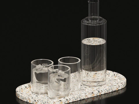 Glass decore set 3D Model