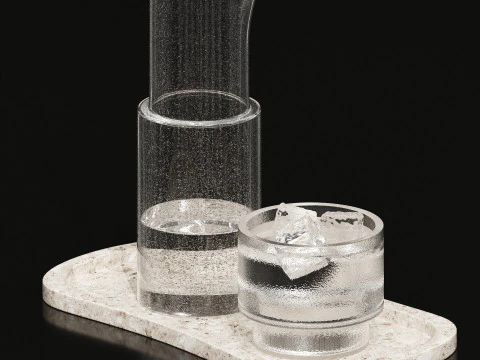 Glass decore set 3D Model