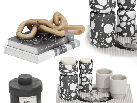Decorative set-08 3D Model