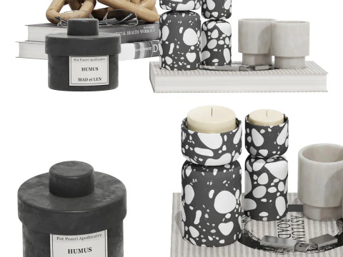 Decorative set-08 3D Model