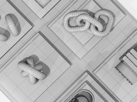 Decorative set 06 3D Model