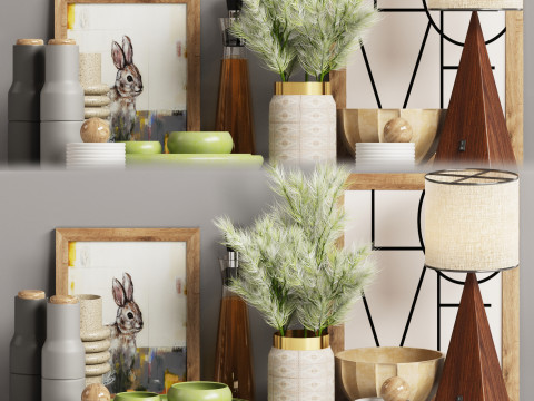 Decorative set 01 Modelo 3D