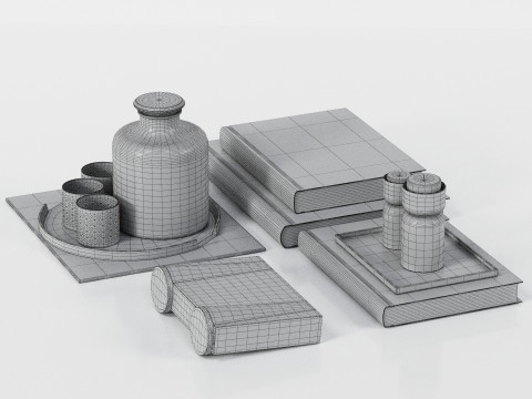 Decorative set-03 3D Model