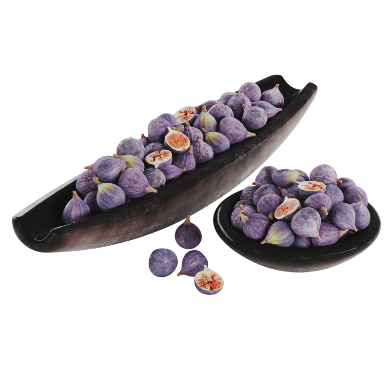 Low Bowl Centerpiece with Figs 3D Model .c4d .max .obj .3ds .fbx .stl .blend 