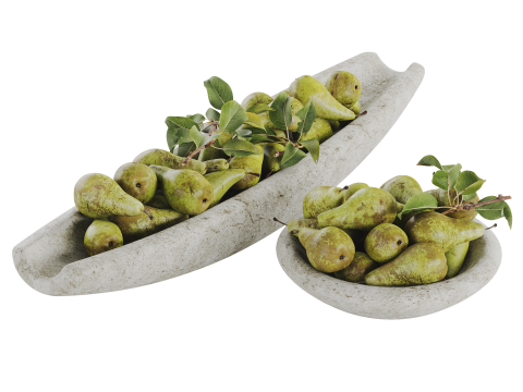 Low Bowl Centerpiece with Pears 3D 모델