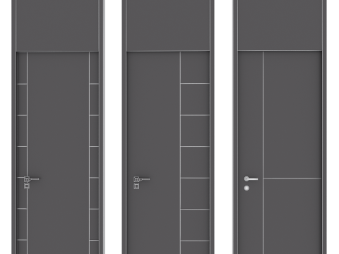 Door set 26 Modello 3D